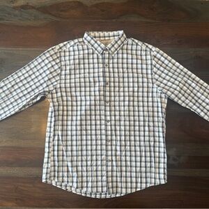 Eddie Bauer Blue and White Dress Shirt